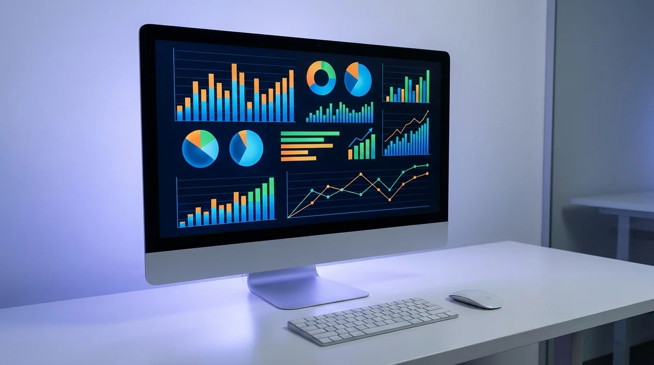 Dashboard de Power BI con graficos interactivos